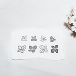 modaizhi Hydrangea Petal Rubber Stamp Set