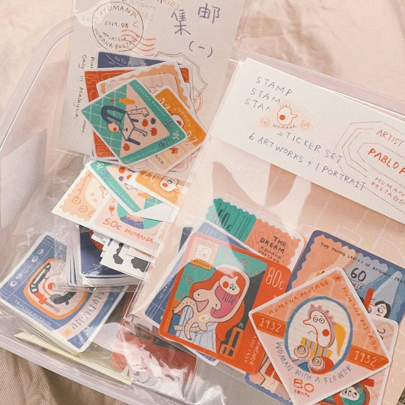 Humana Sticker - Pablo Picasso Stamp