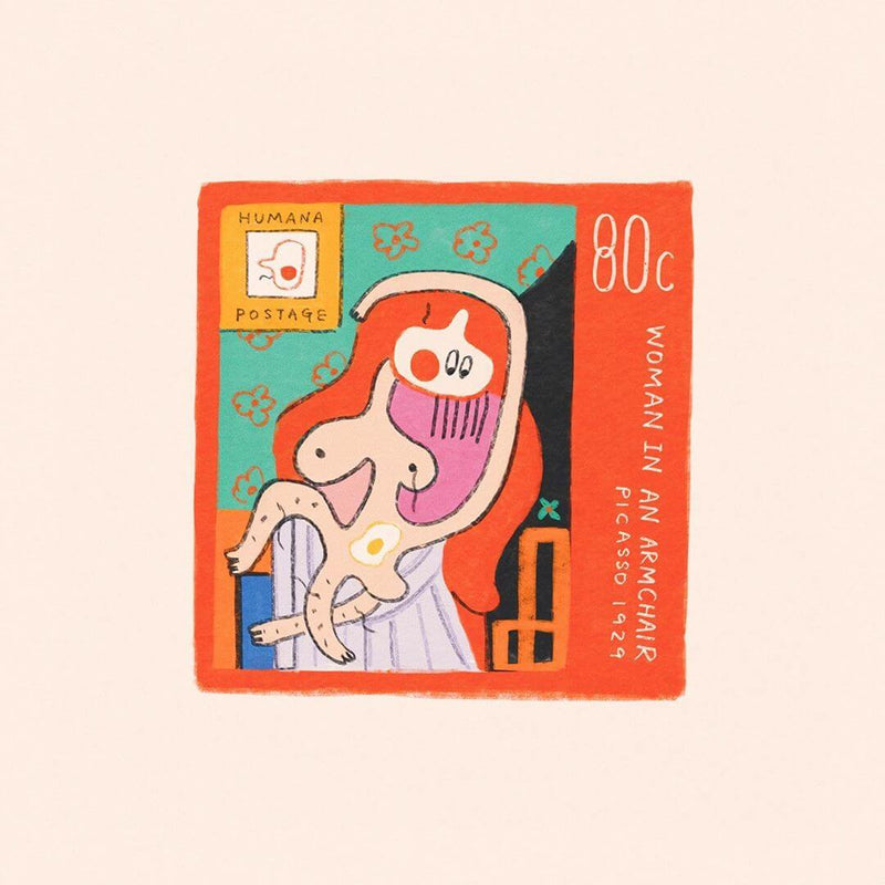 Humana Sticker - Pablo Picasso Stamp