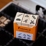 PICCOLO Miniature Rubber Stamp Set