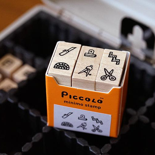 PICCOLO Miniature Rubber Stamp Set
