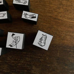 Kocka Rubber Stamp - Pinched by