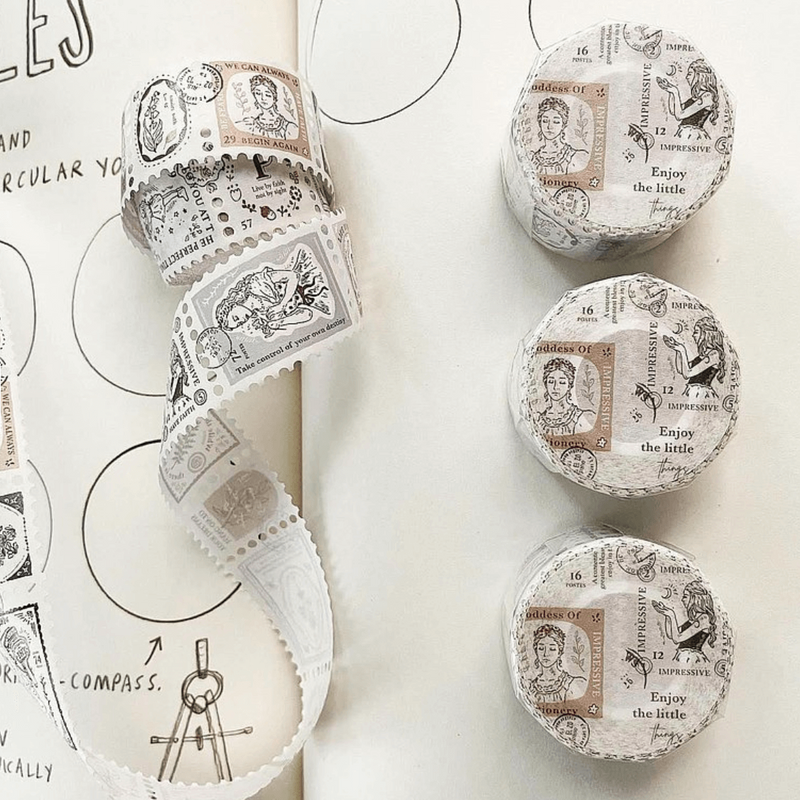 Pion: Die-Cut Washi Sticker Roll - Stamp