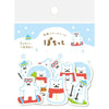 Furukawashiko [Pochitto] Sticker Flakes - Polar bear