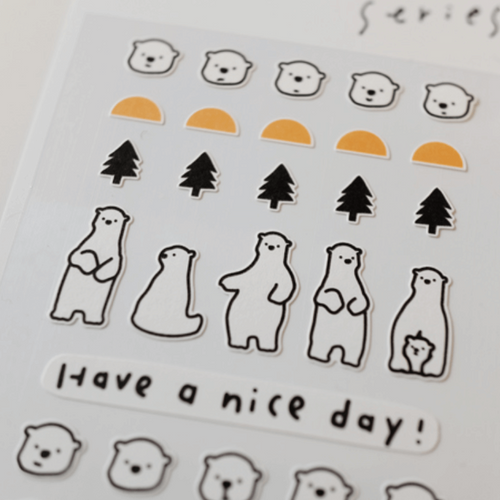 Suatelier Mini Sticker - Deco 02 (polar bear)