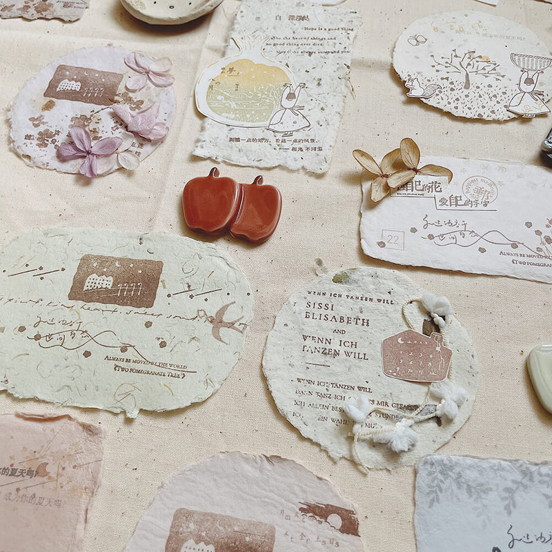 Pomegranate in the Autumn Night Rubber Stamp Series