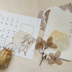 Pomegranate in the Autumn Night Rubber Stamp Series