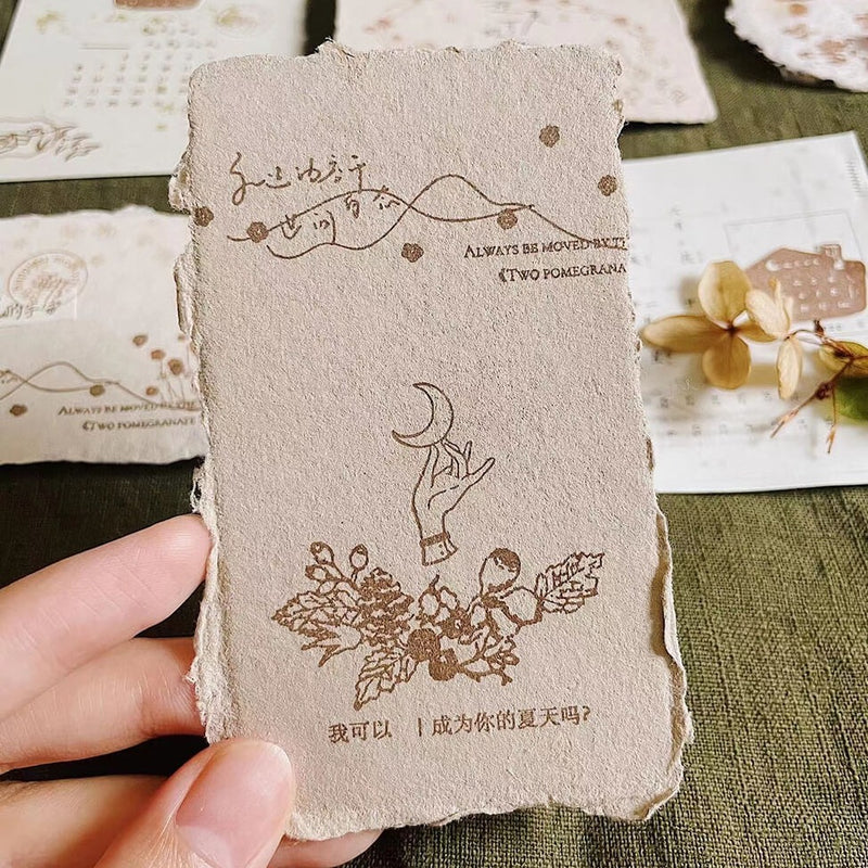 Pomegranate in the Autumn Night Rubber Stamp Series