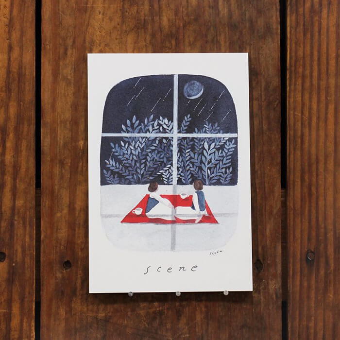 Nishi Shuku Postcard - Scene