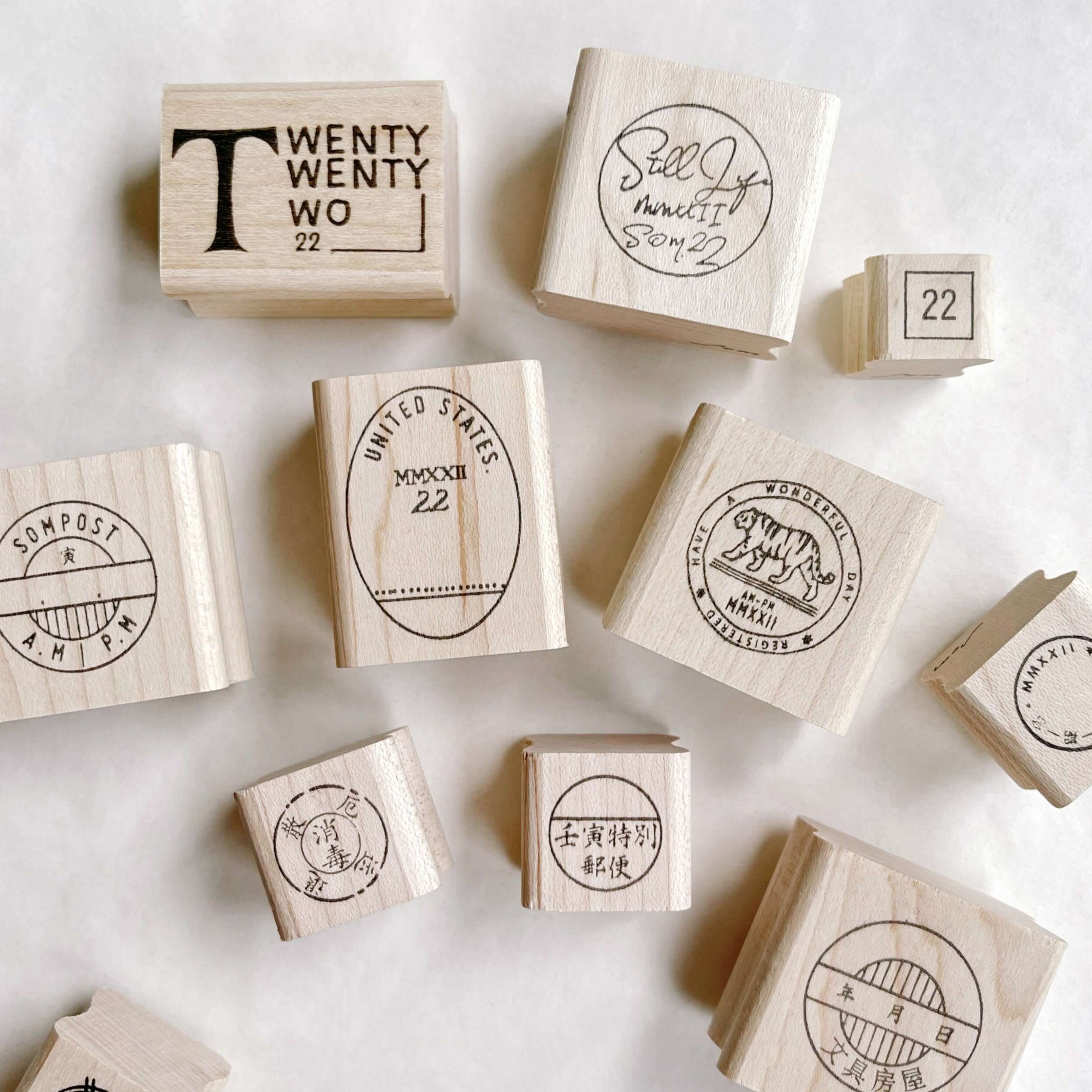 Ready Made Rubber Stamp - Alphabet, Number, and Symbol Rubber Stamp Set