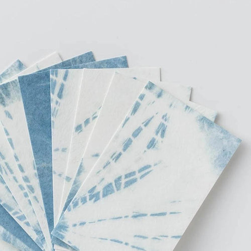 Hand-dyed Indigo Washi Paper Cards