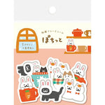 Furukawashiko [Pochitto] Sticker Flakes - Rabbit and Cat