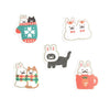 Furukawashiko [Pochitto] Sticker Flakes - Rabbit and Cat