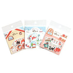 Furukawashiko [Pochitto] Sticker Flakes - Rabbit and Cat