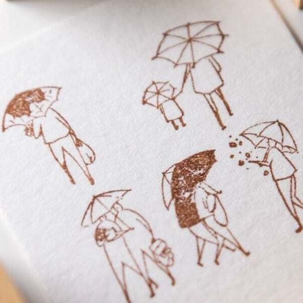 modaizhi One Day Rubber Stamp Set - Plant Series