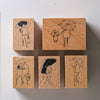 modaizhi One Day Rubber Stamp Set - Plant Series