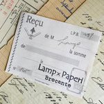 LampxPaperi Reçu Receipt Notepad