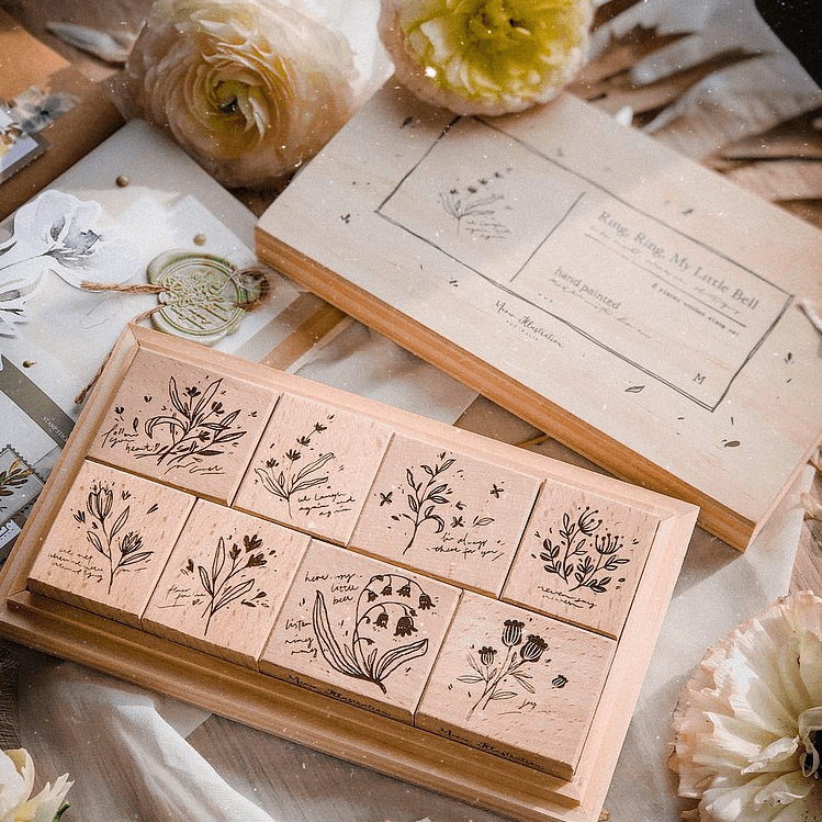 Antique Font Hand Stamp Set