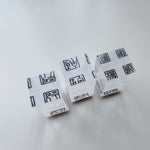 Seal Script Acrylic Rubber Stamp - 字在 (at ease/existence of words)