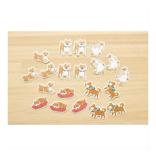 Furukawashiko [Pochitto] Sticker Flakes - Shiba Inu