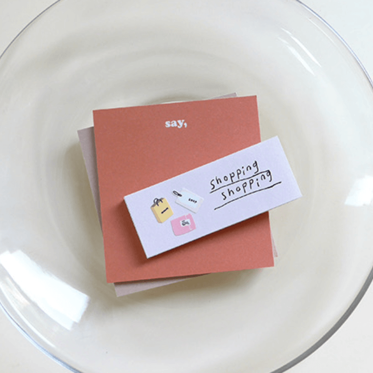 Suatelier Mini Sticker - Deco.03 (shopping and receipts)