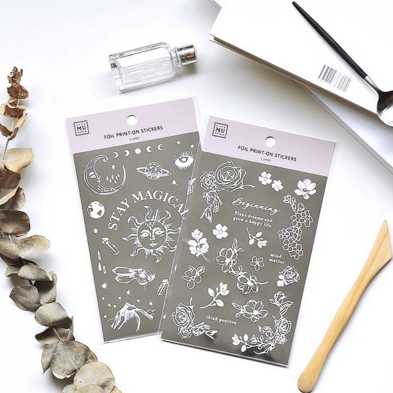 MU Silver Foil Print-On Sticker - Winter Limited Edition Series