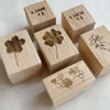 Summer Doodle Rubber Stamp - love and luck for you