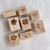 Summer Doodle Rubber Stamp - love and luck for you