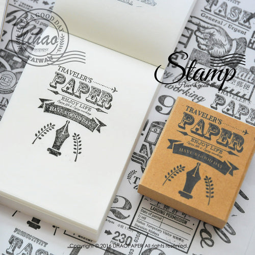lihaopaper Task/ Traveler's Paper Rubber Stamps