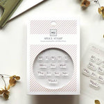 MU My Icon Clear Stamp Set - No. 01~04 (Calendar Series)