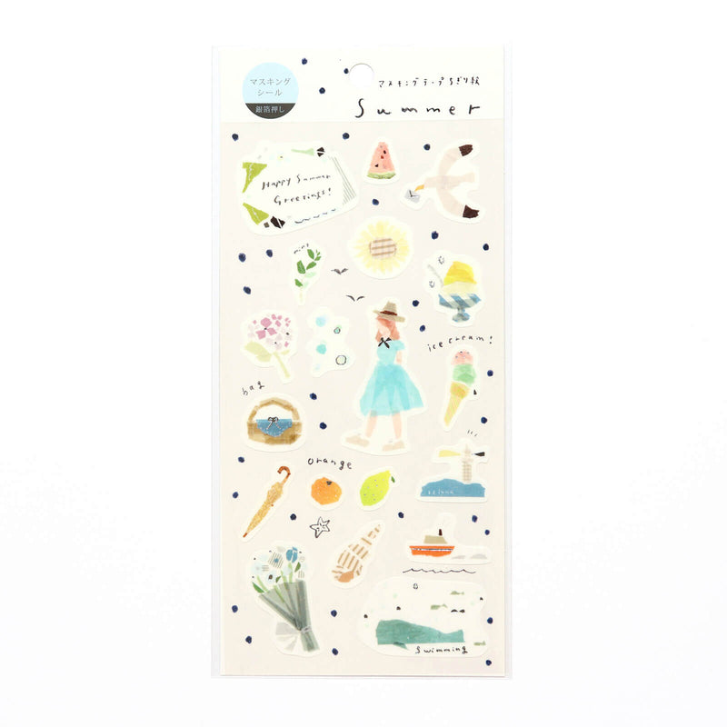 Miki Tamura [My Favorite] Washi Sticker - Summer
