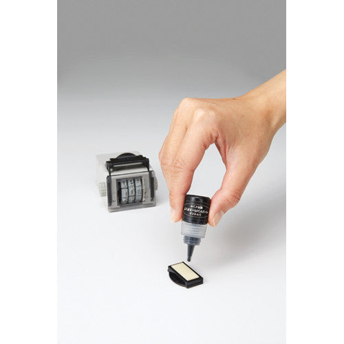 Shachihata Pattern With Rubber Stamp Articulated Set Of Numbers