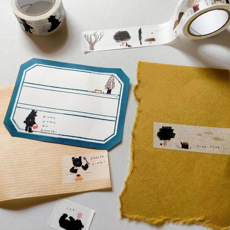 Miki Tamura Washi Tape - kuma kuma (bear bear)