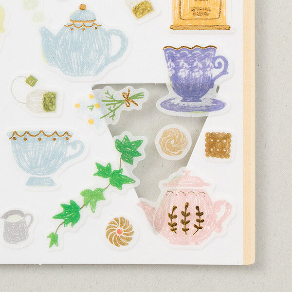 MD Washi Sticker Marché - Tea