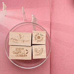 Thoughts in Silence Rubber Stamp