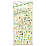 Three Story House Sticker - green