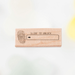 Peho Design Rubber Stamp - Slide to Unlock