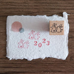 Year of the Rabbit (Together) Rubber Stamp