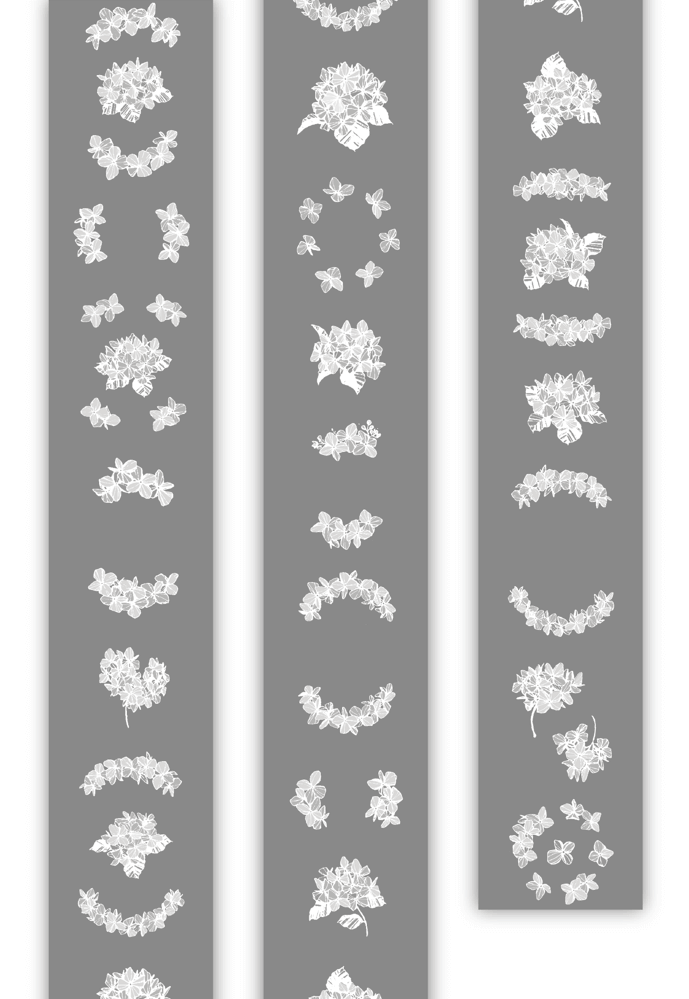 modaizhi Tracing Paper Roll - Hydrangea