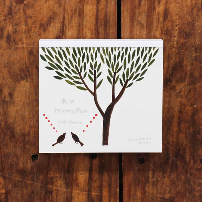 Necktie Memo Block - Tree