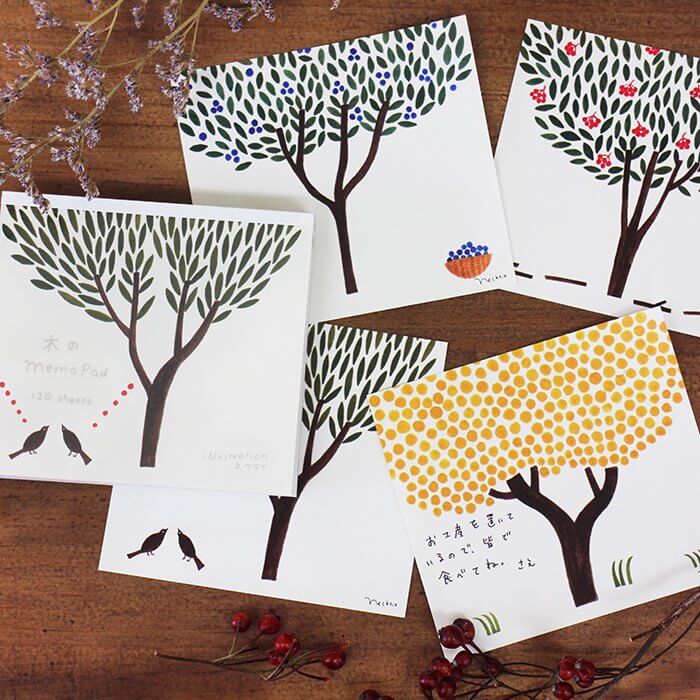 Necktie Memo Block - Tree