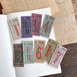 Vintage Ticket Set - Wake's Services (9pcs)