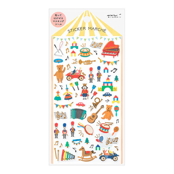 MD Washi Sticker Marché - Toy