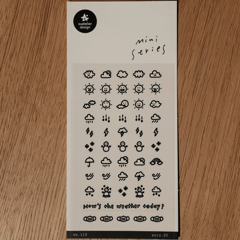 Suatelier Mini Sticker - Deco.05 (weather icons)