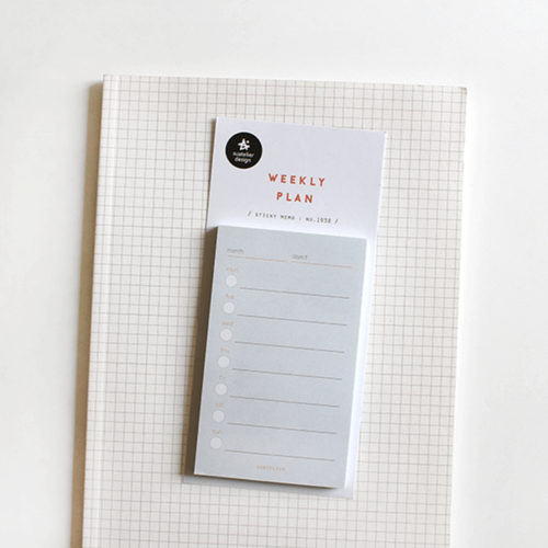 Suatelier Memo Sticky Notes - weekly plan