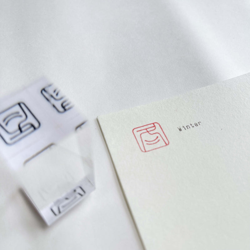Seal Script Acrylic Rubber Stamp - Four Seasons (Yang/M size)