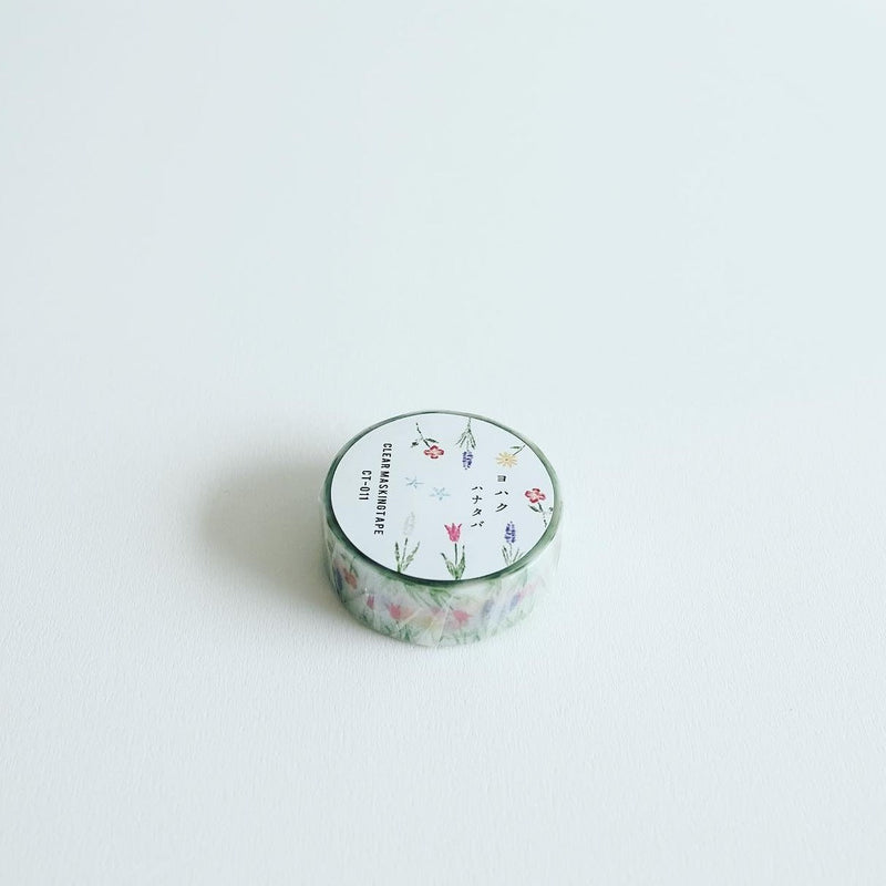 YOHAKU Clear Masking Tape | 011 flower vine